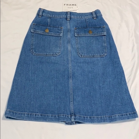 FRAME DENIM VINTAGE BOOT SKIRT Sz 23 - Picture 5 of 9